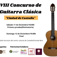 
		  8º CERTAMEN DE GUITARRA CLÁSICA “CIUDAD DE CASTALLA” - CASTALLA (ALICANTE)